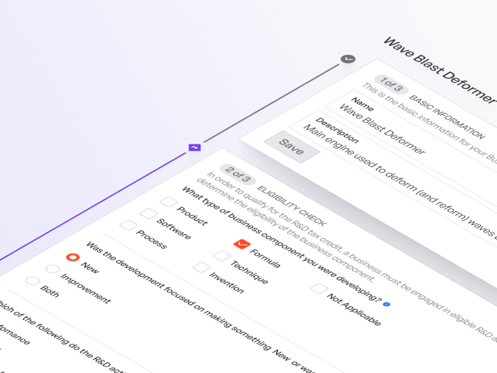 R&D tax credit self-service platform